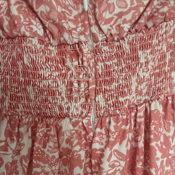 Peony Off-the-shoulder Floral-print Linen Maxi Dress - Picture 7 of 7